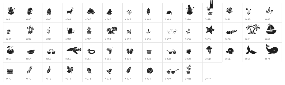 All Season Ornaments Character Map