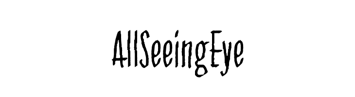 All Seeing Eye Шрифта