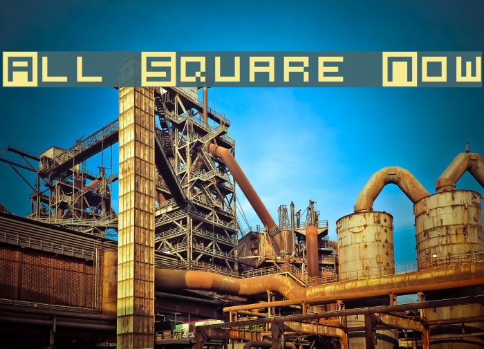 All Square Now Font examples
