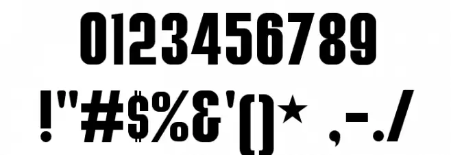 All Star BV Font OTHER CHARS