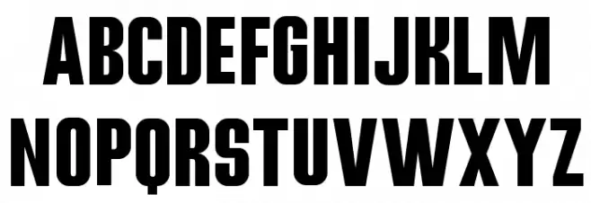 All Star BV Font UPPERCASE