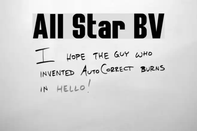 All Star BV Font examples