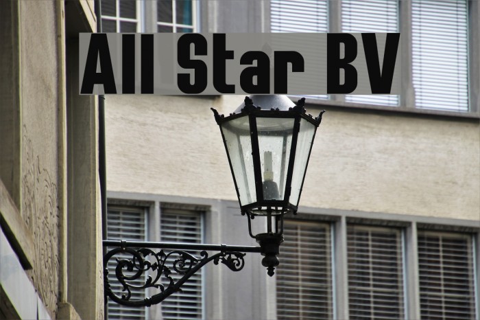 All Star BV Font examples