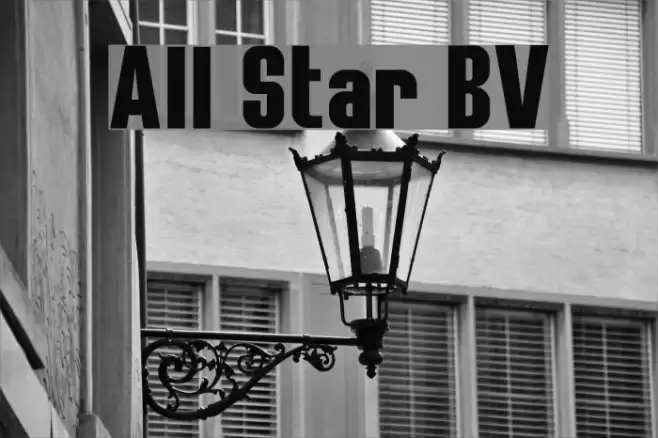 All Star BV Font examples