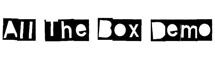 All The Box Demo  Frei Schriftart Herunterladen