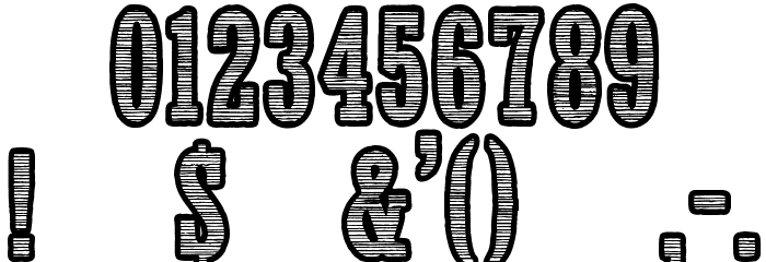 All The Mad Men Font OTHER CHARS