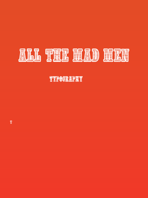 All The Mad Men Poster