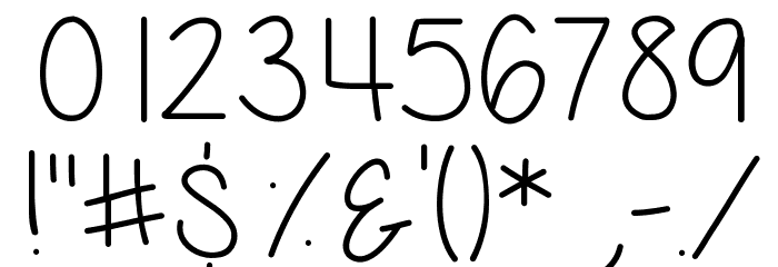 All Things Pink Skinny Font OTHER CHARS