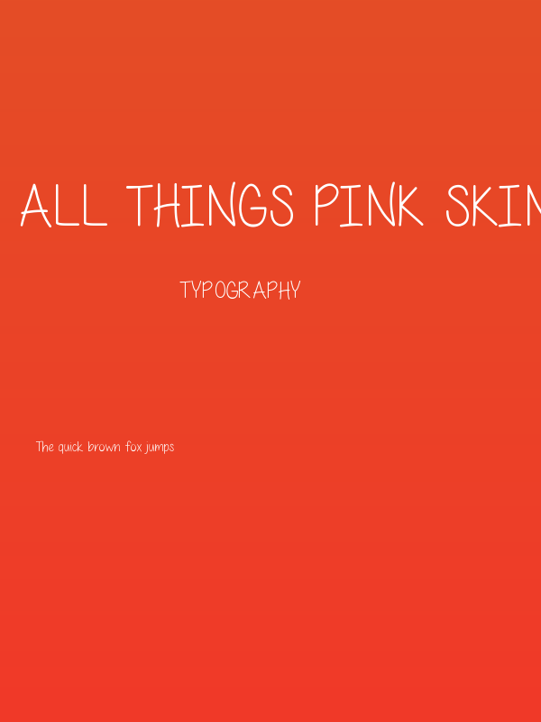 All Things Pink Skinny Poster