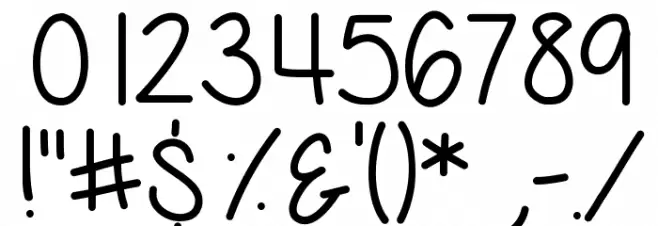 All Things Pink Font OTHER CHARS