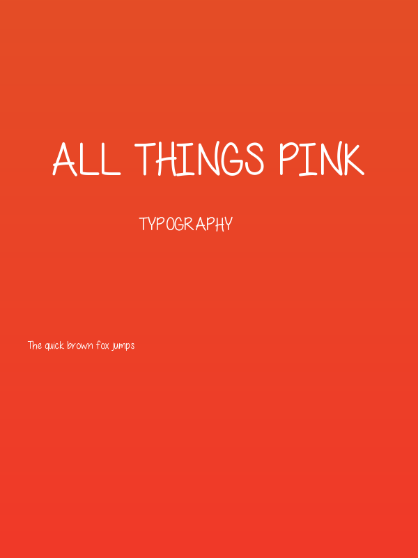 All Things Pink Poster