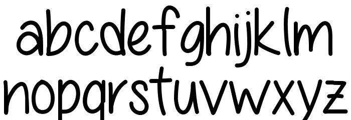 All Things Pink Font LOWERCASE
