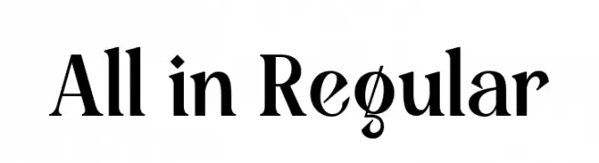 All in Regular  Frei Schriftart Herunterladen