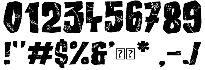 All my Stitches Font OTHER CHARS