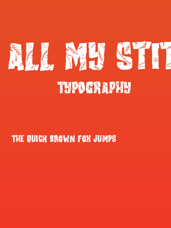 All my Stitches Poster