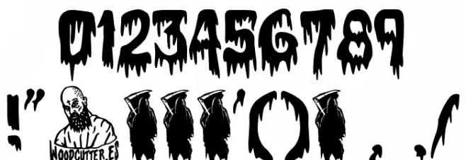 All of us will die Font OTHER CHARS