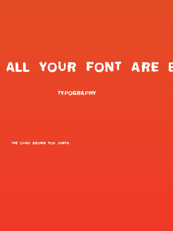 All your font are belong to us Poster