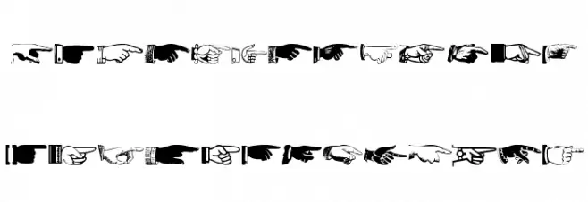 AllHands Font UPPERCASE
