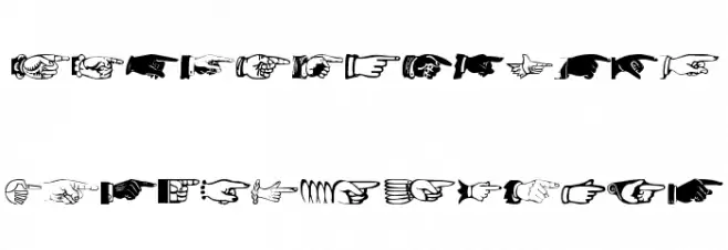AllHands Caratteri MINUSCOLO