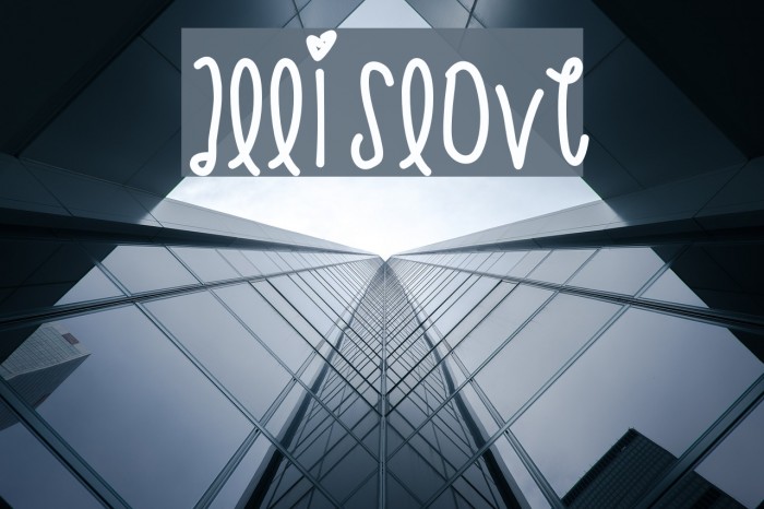 AllIsLove Font examples