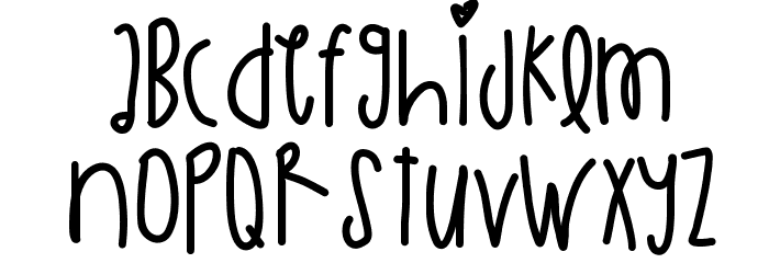 AllIsLove Font LOWERCASE