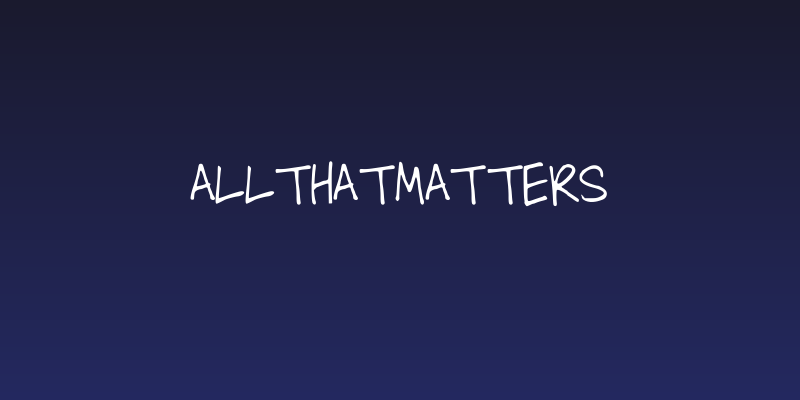 AllThatMatters Social Header