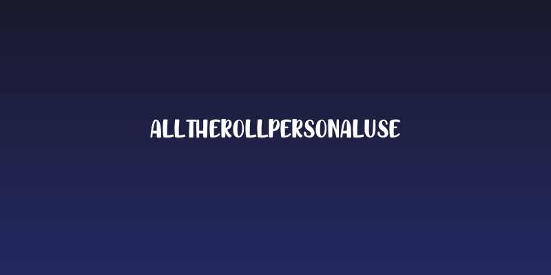 AllTheRollPersonalUse Social Header