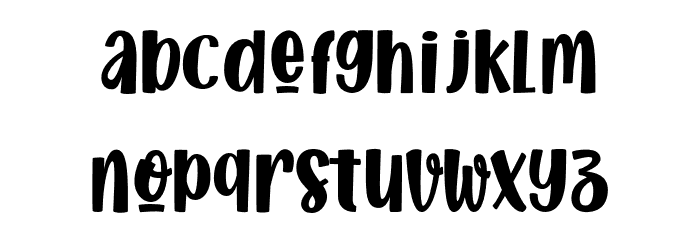 AllTheRollPersonalUse Font LOWERCASE