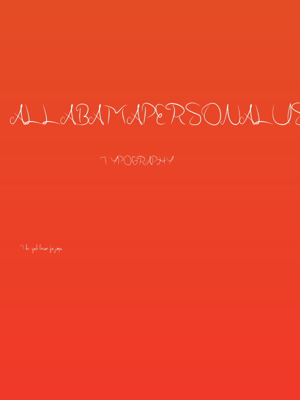 AllabamaPersonalUse Poster