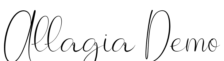 Allagia Demo  フリーフォントのダウンロード