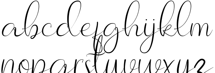 Allagia Demo Font LOWERCASE