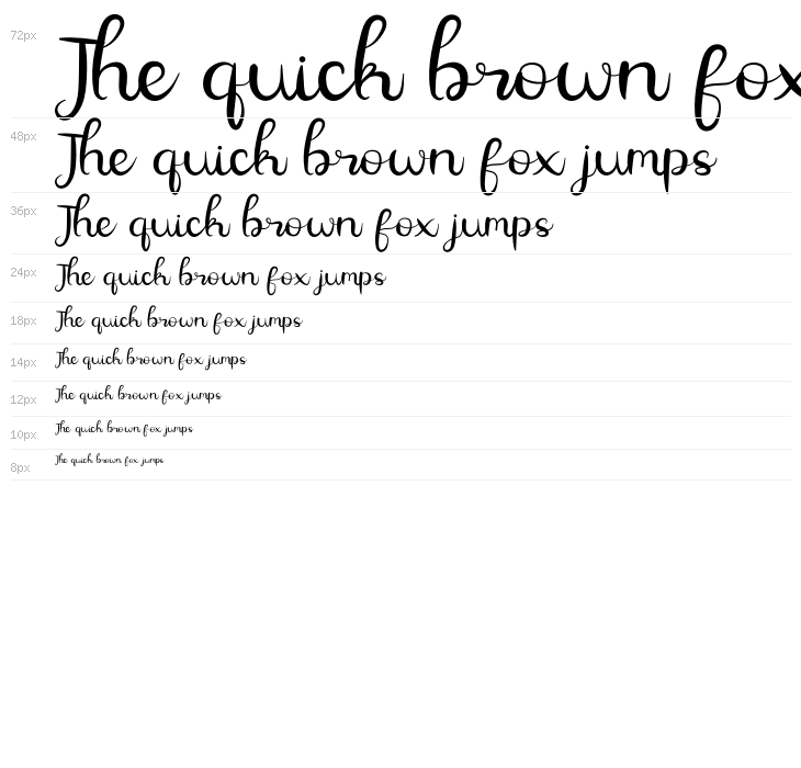 Allamanda Script Waterfall