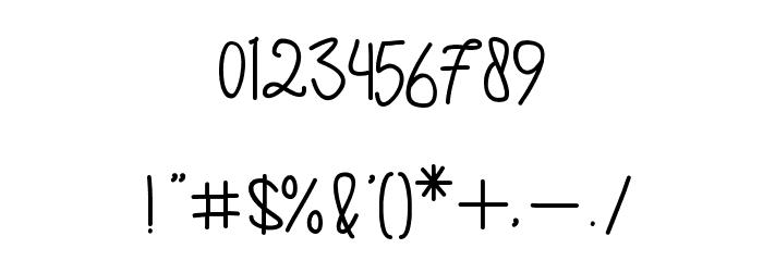 Allamanda Font OTHER CHARS