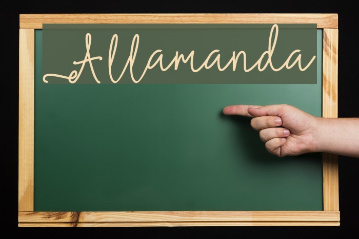 Allamanda Font examples