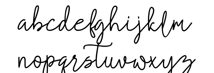 Allamanda Font LOWERCASE