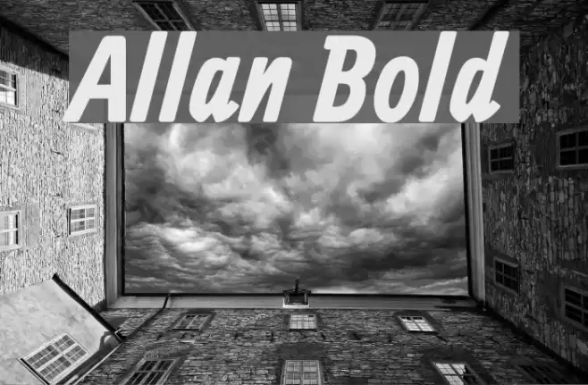 Allan Bold Font examples
