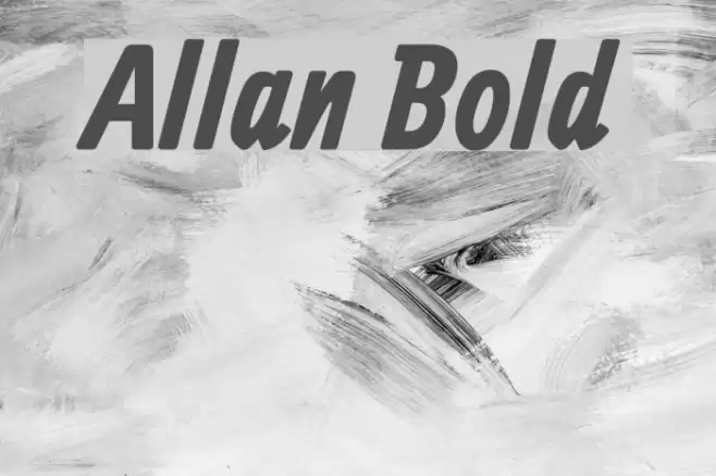 Allan Bold Font examples