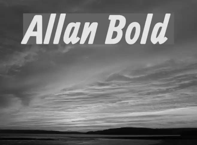 Allan Bold Font examples