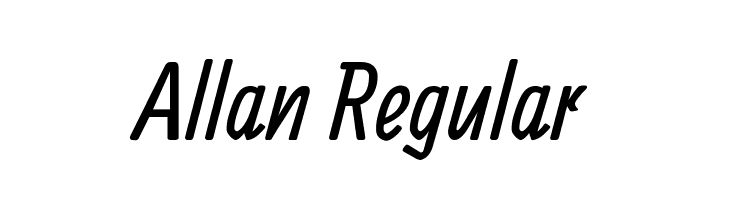 Allan Regular Font