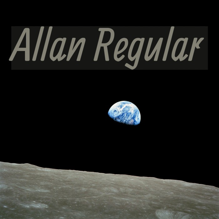 Allan Regular Font examples