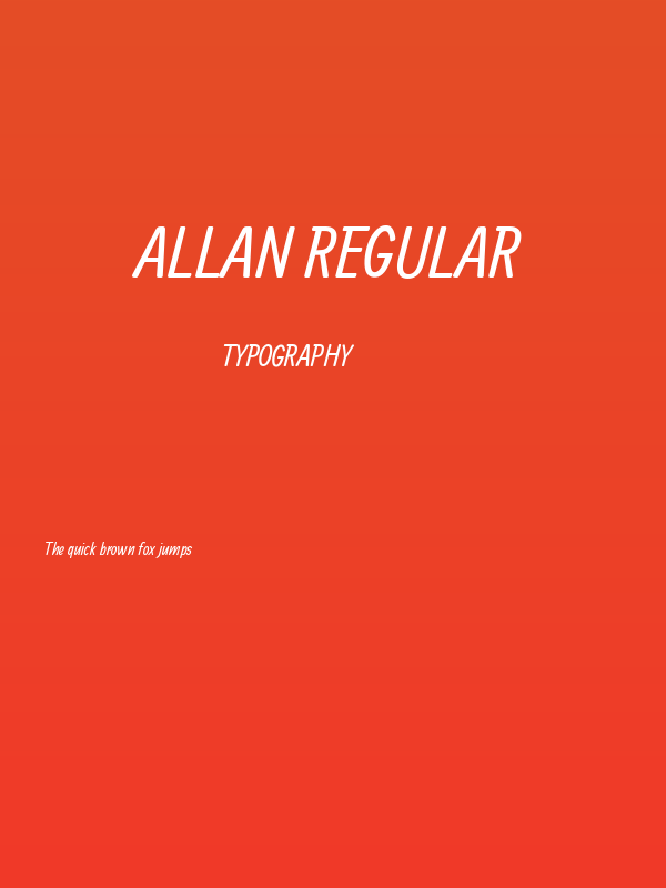 Allan Regular Poster