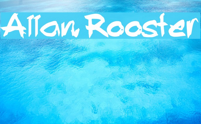 Allan Rooster Font examples