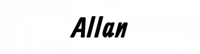 Allan  नि: शुल्क फ़ॉन्ट्स डाउनलोड