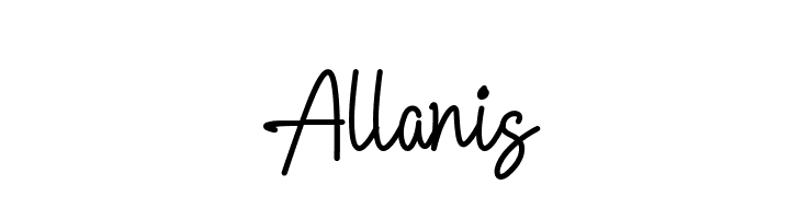 Allanis  font caratteri gratis