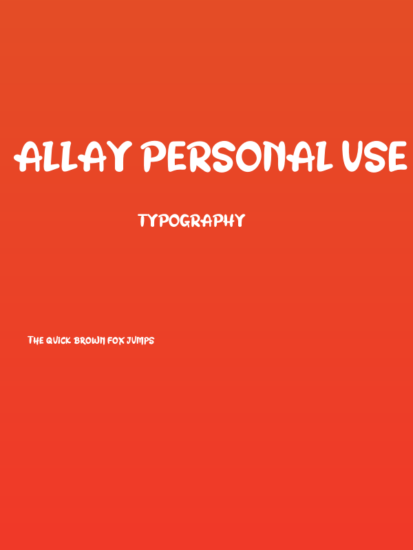 Allay Personal Use Poster