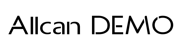 Allcan DEMO  免费字体下载