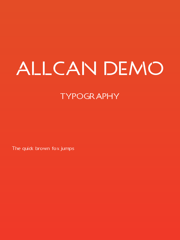 Allcan DEMO Poster