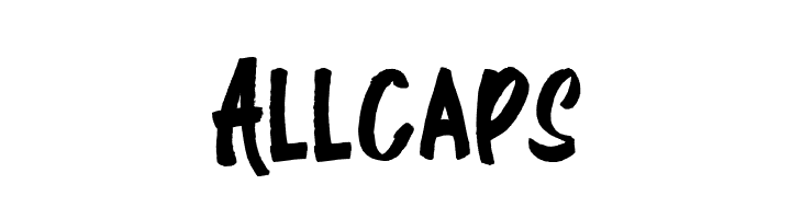 Allcaps  les polices de caractères gratuit tlcharger