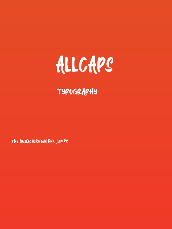 Allcaps Poster