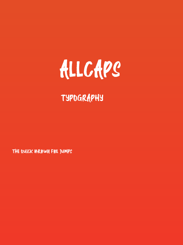 Allcaps Poster
